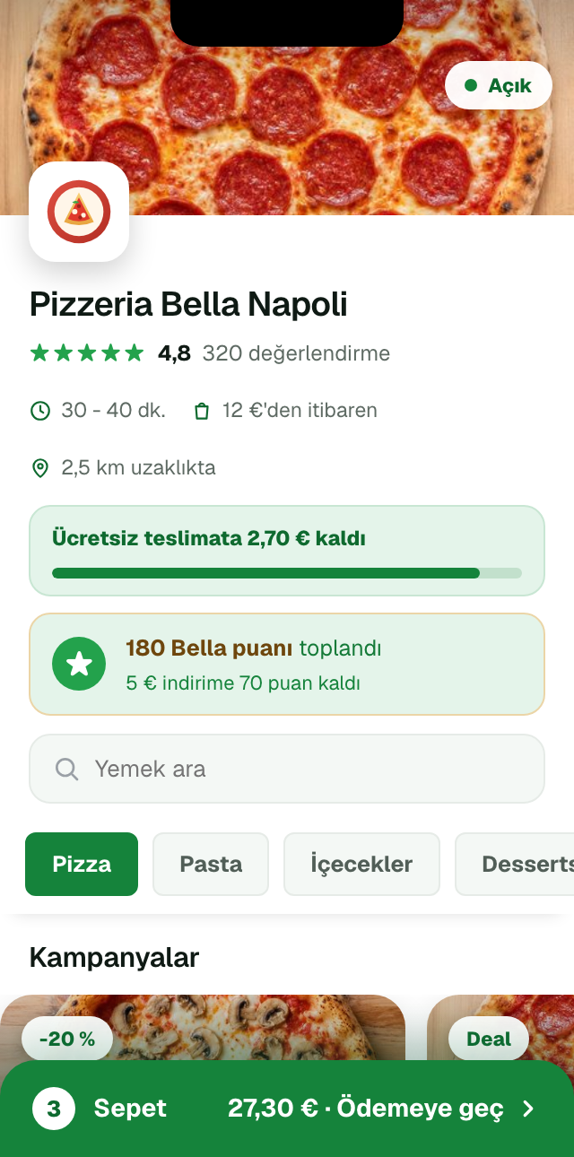 Mobil mağazanın önizlemesi